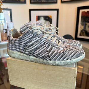 Maison Martin Margiela Low-Top Sneakers, Textured Dot Leather (US 10)